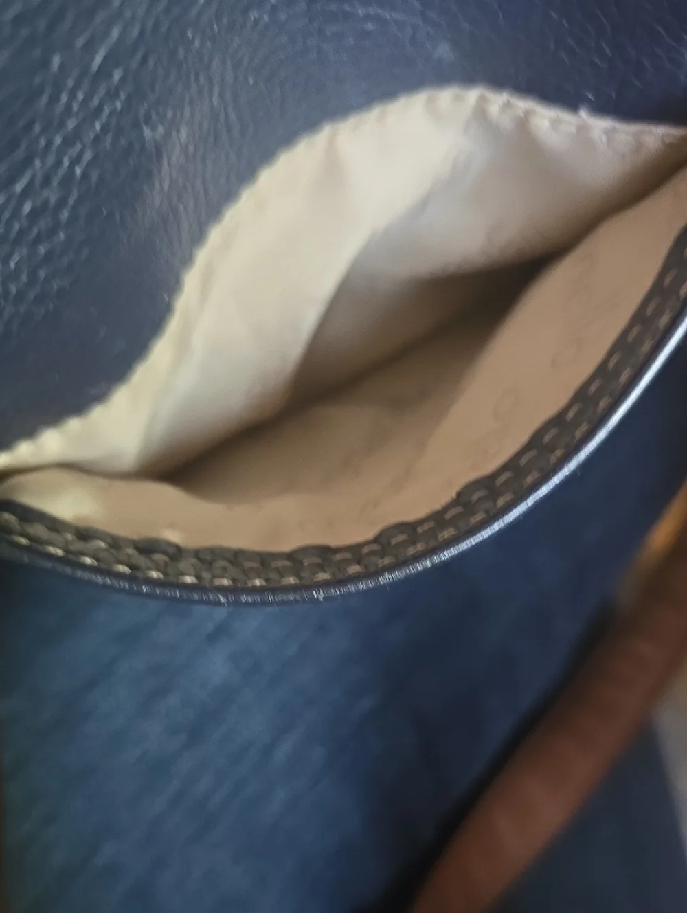 Tignanello Leather Cylinder Shaped Handbag